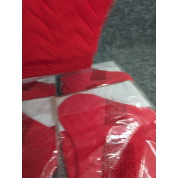 5 Vintage Avon Christmas Stockings Red White Made in Canada Cotton Polyester - Picture 4 of 6